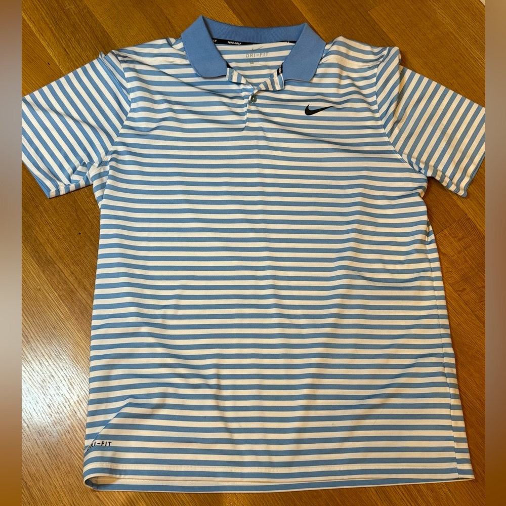 NIKE GOLF Men’s Dri-Fit Polo Shirt Size Large Preppy Athletic Athlesure